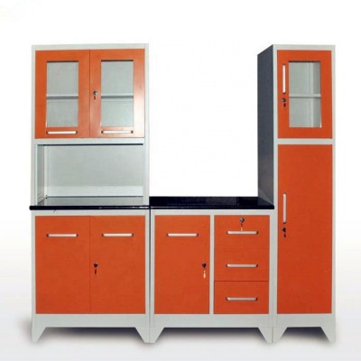 Modern Design Modular Stainless Steel Storage Kitchen Cabinets Metal Kitchen Cupboard