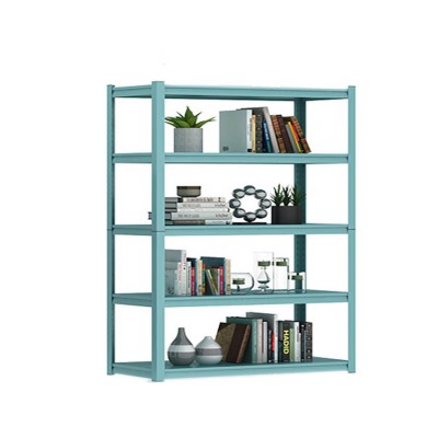 Colourful modular bookshlef multi tiers steel  storage display flooring shelf